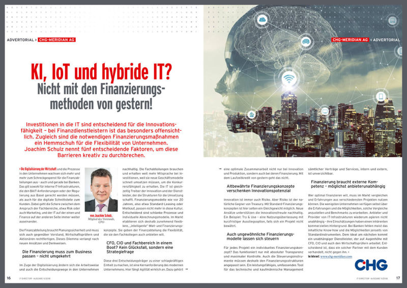 Beispiel Print Advertorial CHG IT-Mittelstand