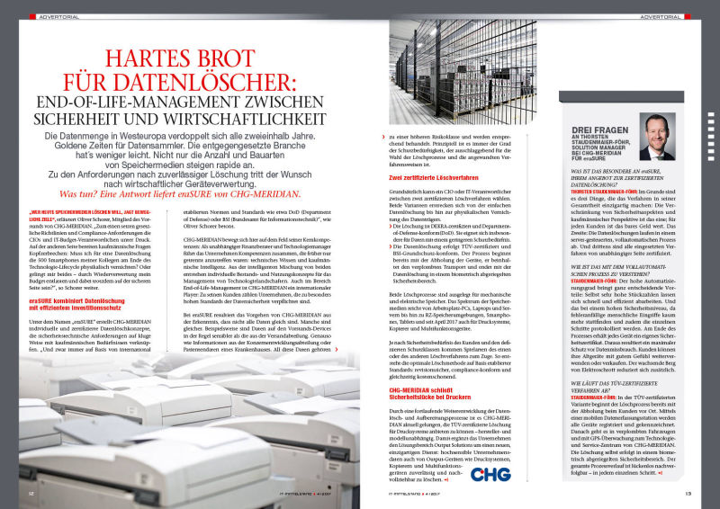 Beispiel Print Advertorial CHG 